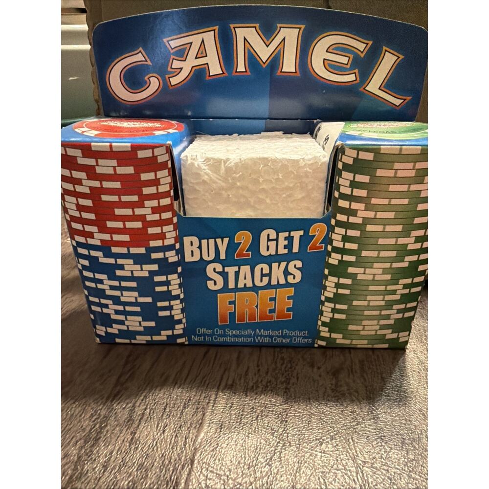Camel Cigarette 'Buy 2 Get 2 Stacks'‎ Las Vegas Nevada Casino 50 Poker Chips